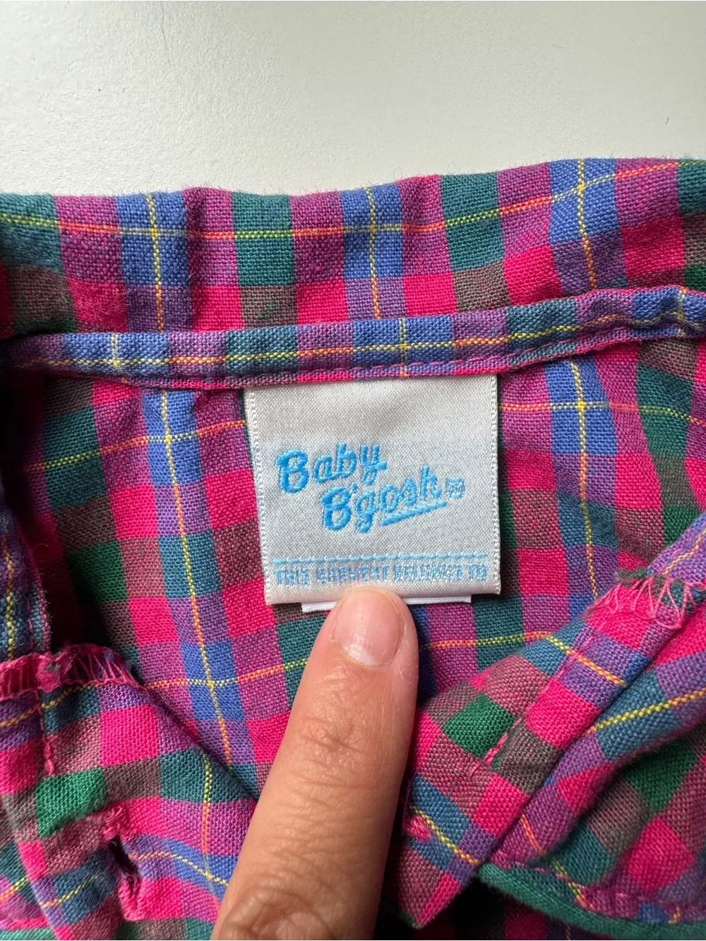 Vintage OshKosh Baby B’Gosh Bubble Romper - Plaid